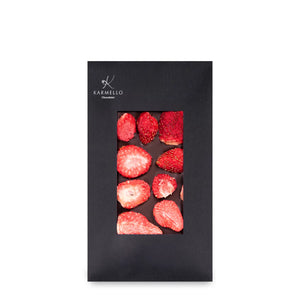 50% Belgian Dark Chocolate with Strawberries (100G)